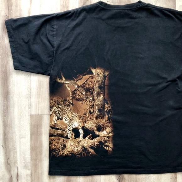 Rock Chang, Y2K, Rhinestone, Mens, Wild Cat, T Shirt, Double Sided Print, XXL - Picture 13 of 16